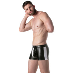 LEADER Short avec zip BRUT Noir-Blanc